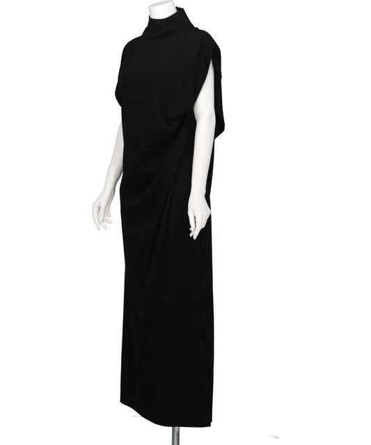 COTTON JERSEY ASYMMETRIC DRESS