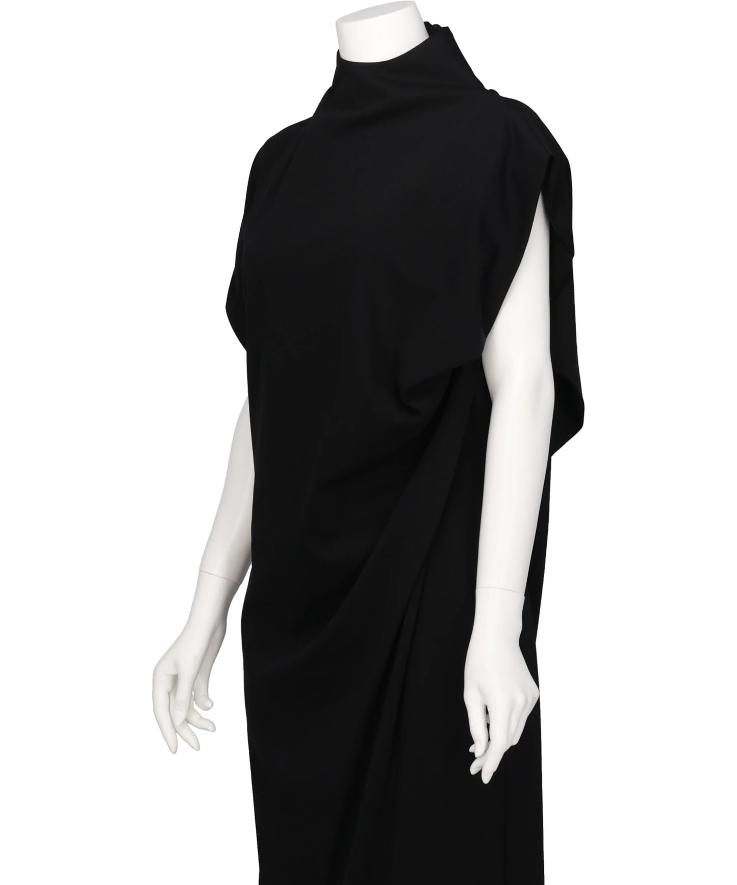 COTTON JERSEY ASYMMETRIC DRESS