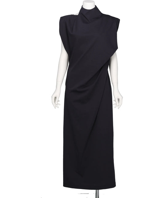 Mame Kurogouchi(マメ クロゴウチ)COTTON JERSEY ASYMMETRIC DRESS