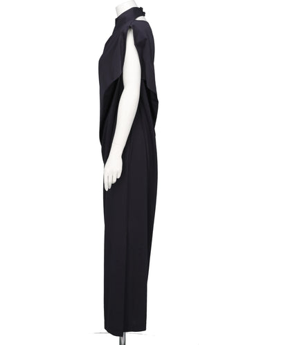 COTTON JERSEY ASYMMETRIC DRESS