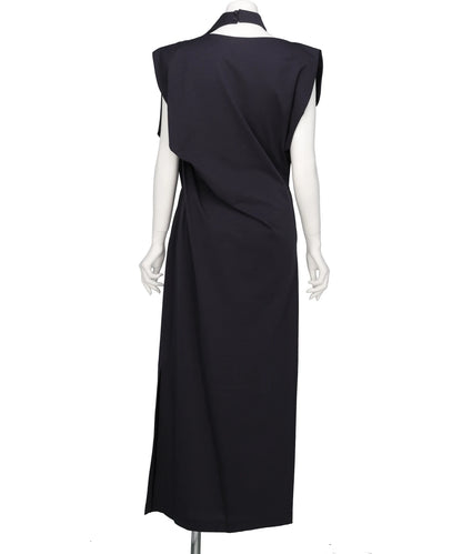 COTTON JERSEY ASYMMETRIC DRESS