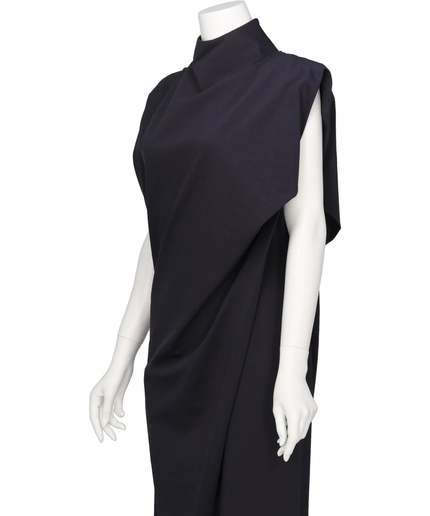 COTTON JERSEY ASYMMETRIC DRESS