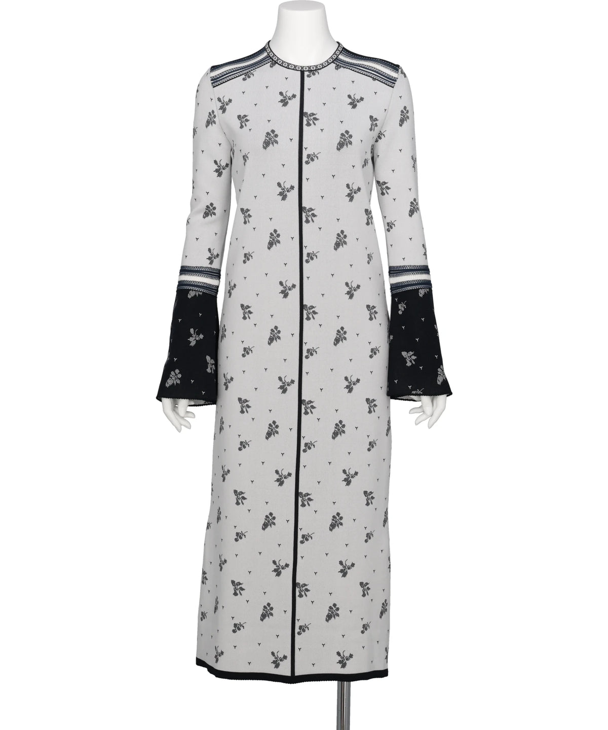 FLORAL JACQUARD KNIT DRESS