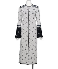 FLORAL JACQUARD KNIT DRESS