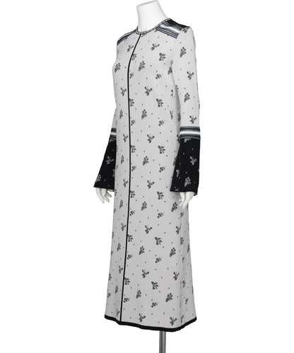 FLORAL JACQUARD KNIT DRESS