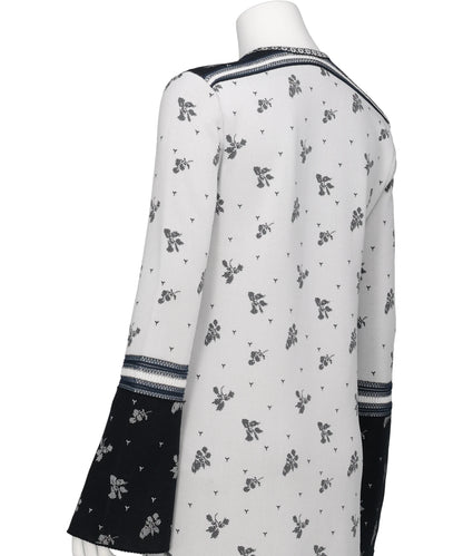 FLORAL JACQUARD KNIT DRESS