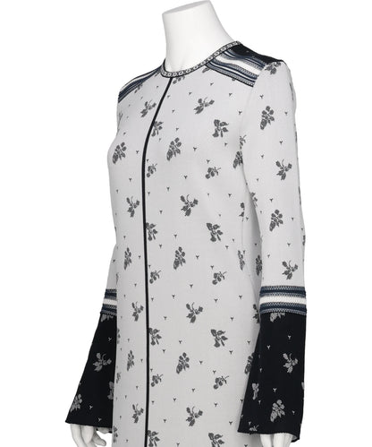 FLORAL JACQUARD KNIT DRESS