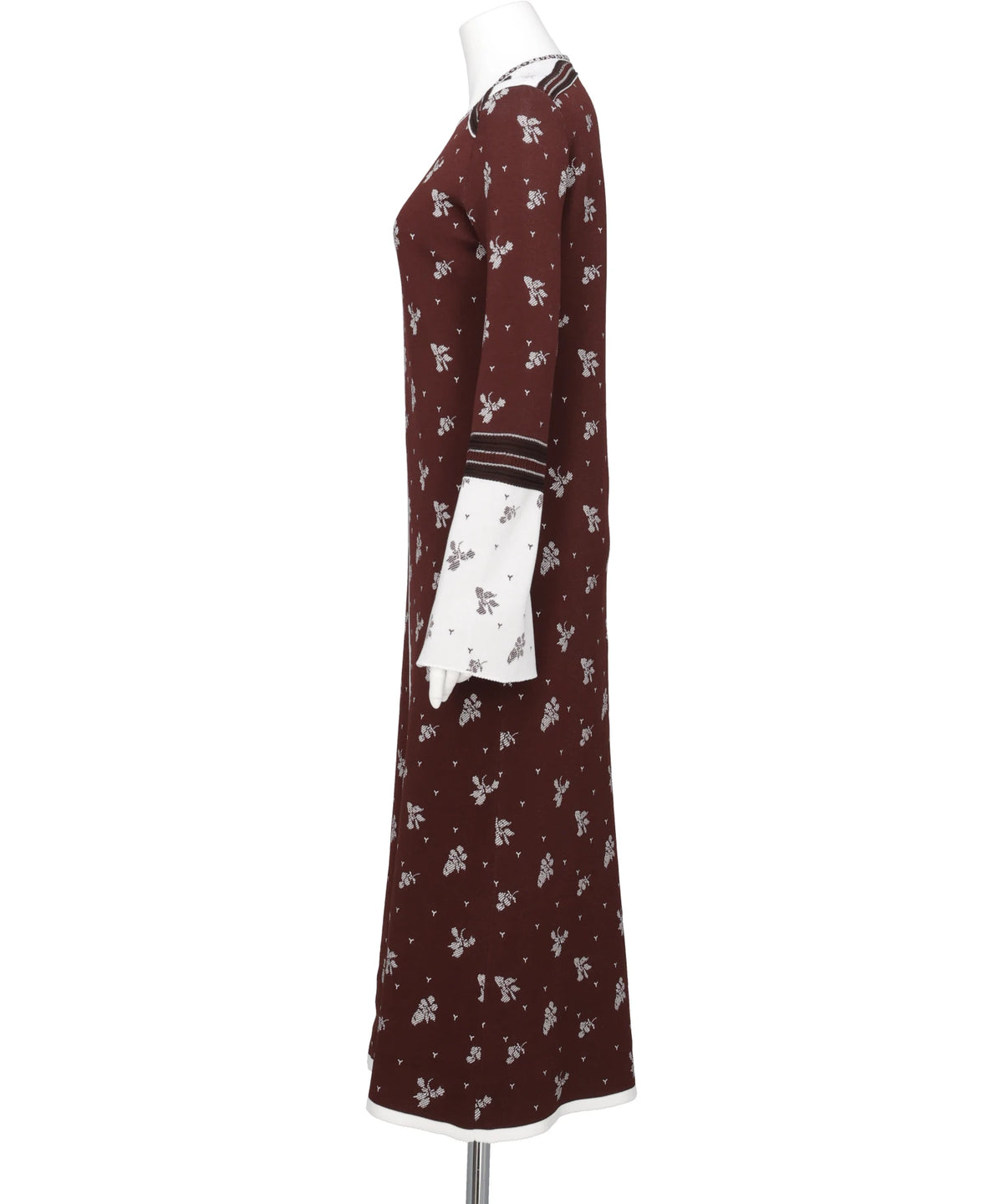 FLORAL JACQUARD KNIT DRESS