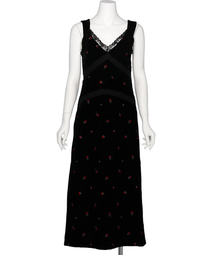 FETICO(フェティコ) 2026AW ROSE EMBROIDERED VELVET DRESS FTC264-0807