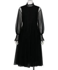 Chika Kisada(チカキサダ) 2026AW TULLE-PANELED DRESS CO-26249