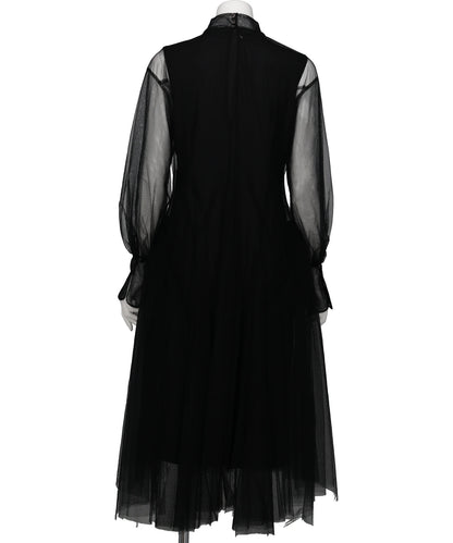 TULLE-PANELED DRESS