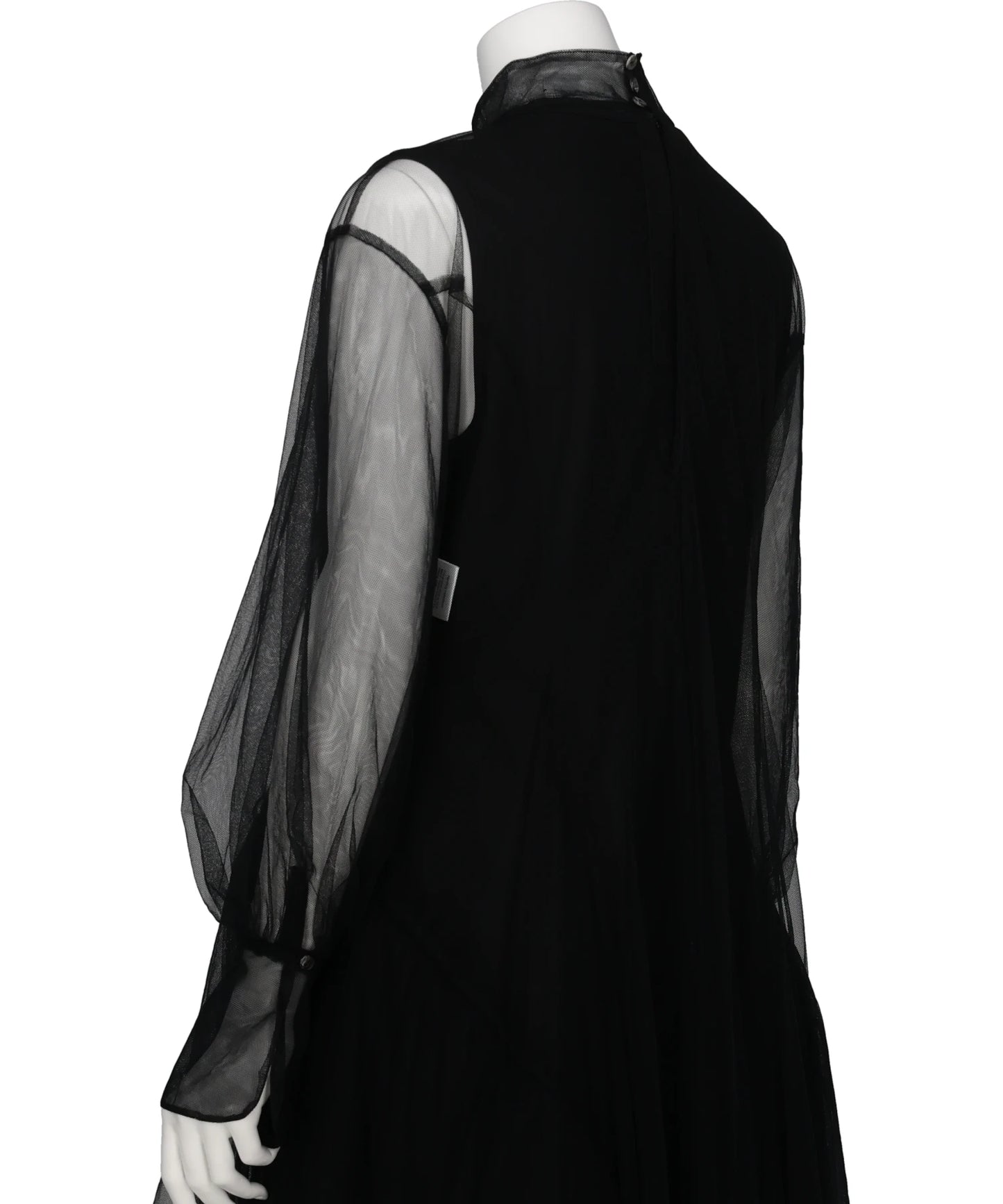 TULLE-PANELED DRESS