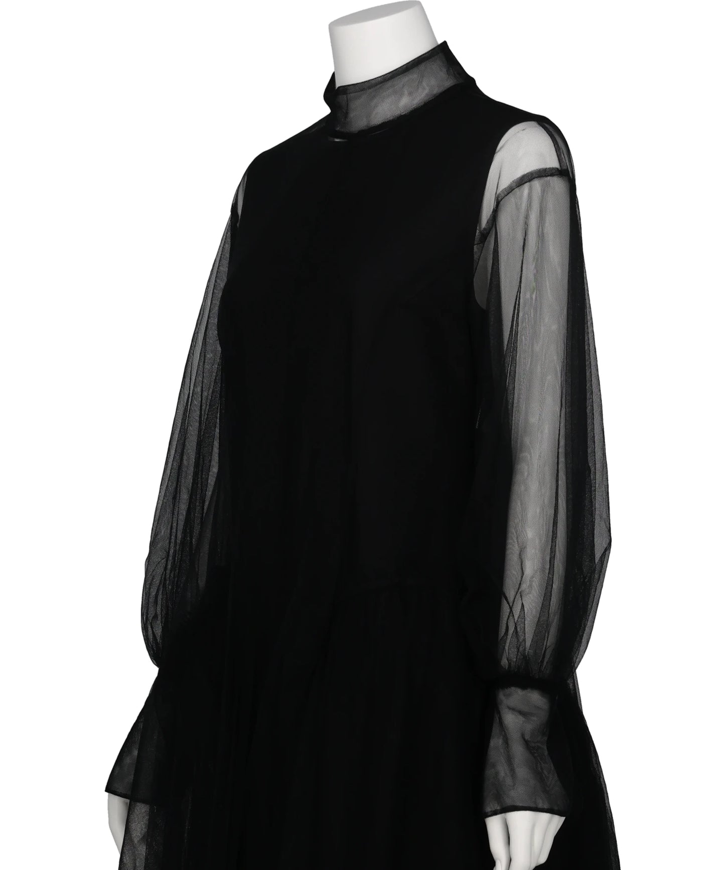 TULLE-PANELED DRESS