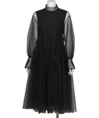 Chika Kisada(チカキサダ) 2026AW TULLE-PANELED DRESS CO-26249