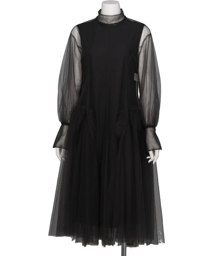 Chika Kisada(チカキサダ) 2026AW TULLE-PANELED DRESS CO-26249