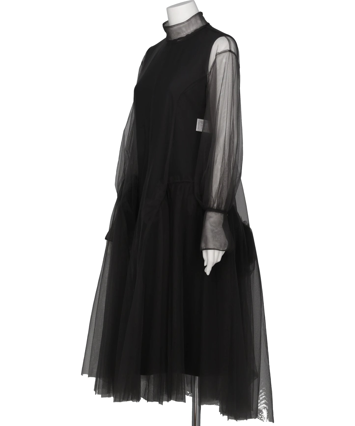 TULLE-PANELED DRESS