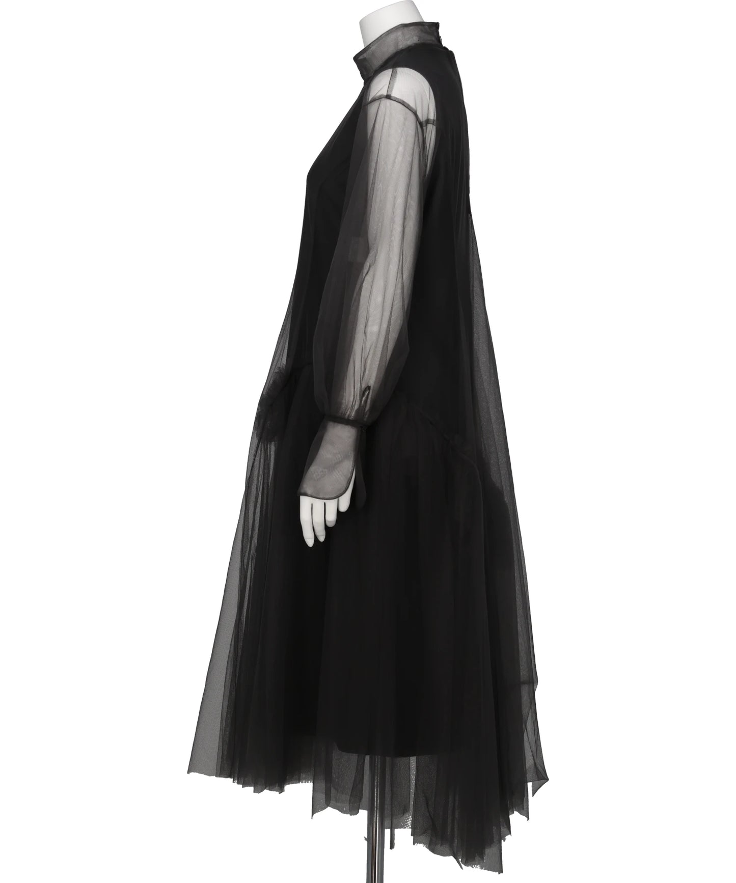 TULLE-PANELED DRESS