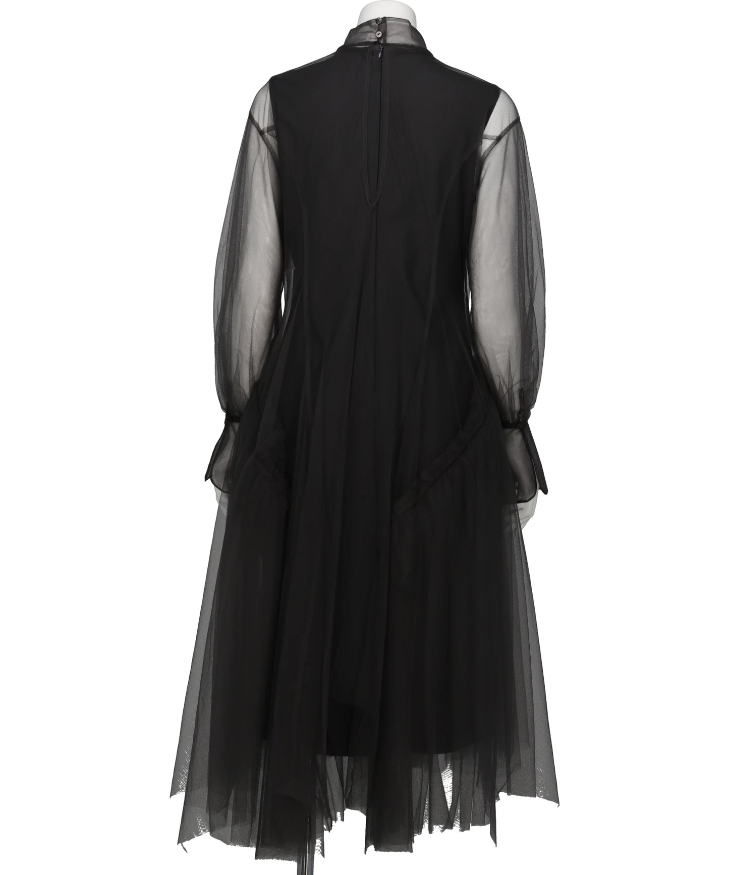 TULLE-PANELED DRESS