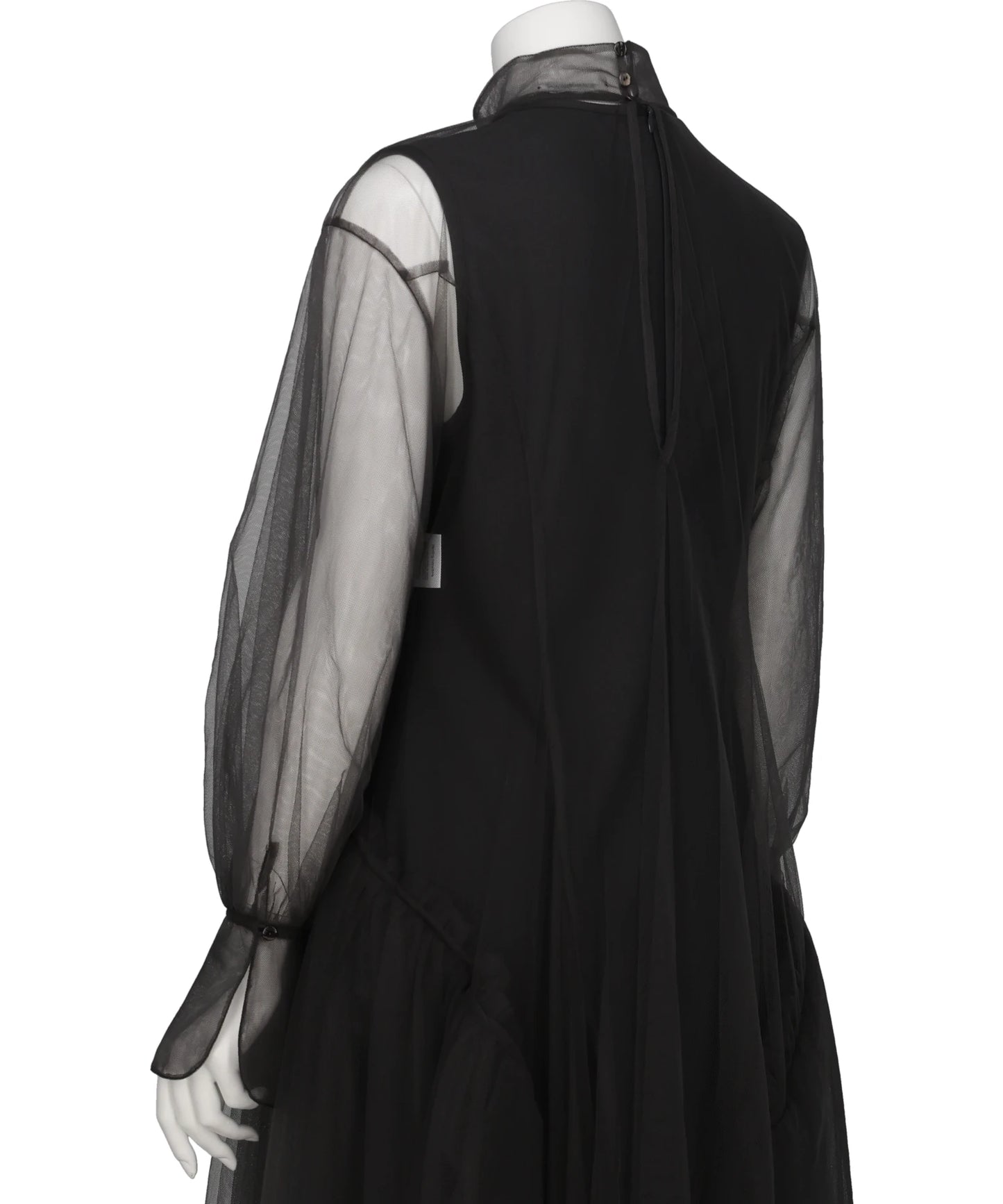 TULLE-PANELED DRESS
