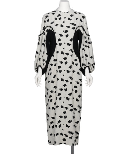 Mame Kurogouchi(マメクロゴウチ) 2026AW DOUBLE LAYERED FLORAL JACQUARD DRESS MM26FW-DR032