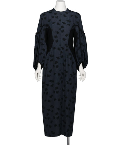 Mame Kurogouchi(マメクロゴウチ) 2026AW DOUBLE LAYERED FLORAL JACQUARD DRESS MM26FW-DR032