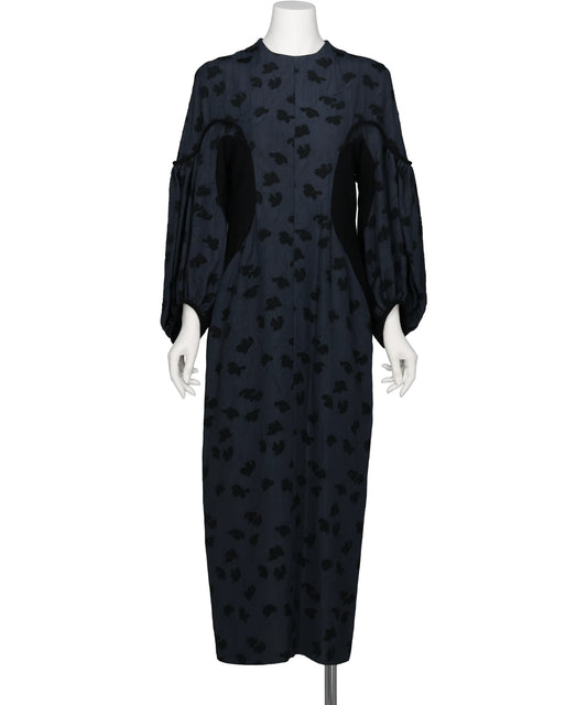 Mame Kurogouchi(マメクロゴウチ) 2026AW DOUBLE LAYERED FLORAL JACQUARD DRESS MM26FW-DR032
