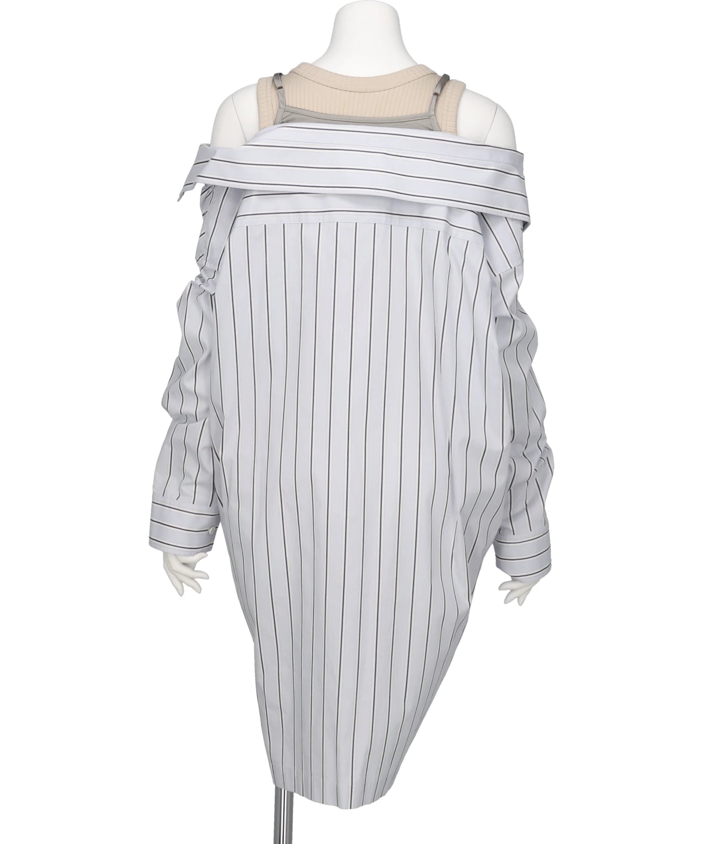 LAYERED STRIPE SHIRTS DRESS