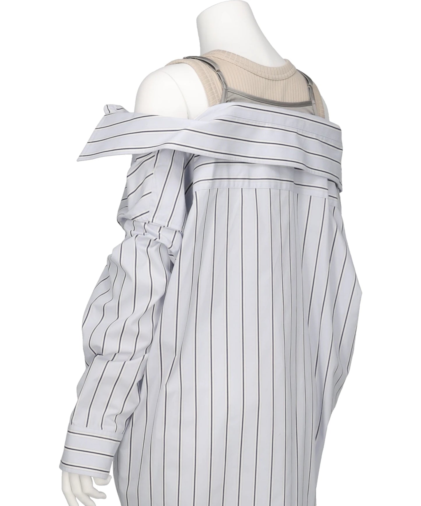 LAYERED STRIPE SHIRTS DRESS