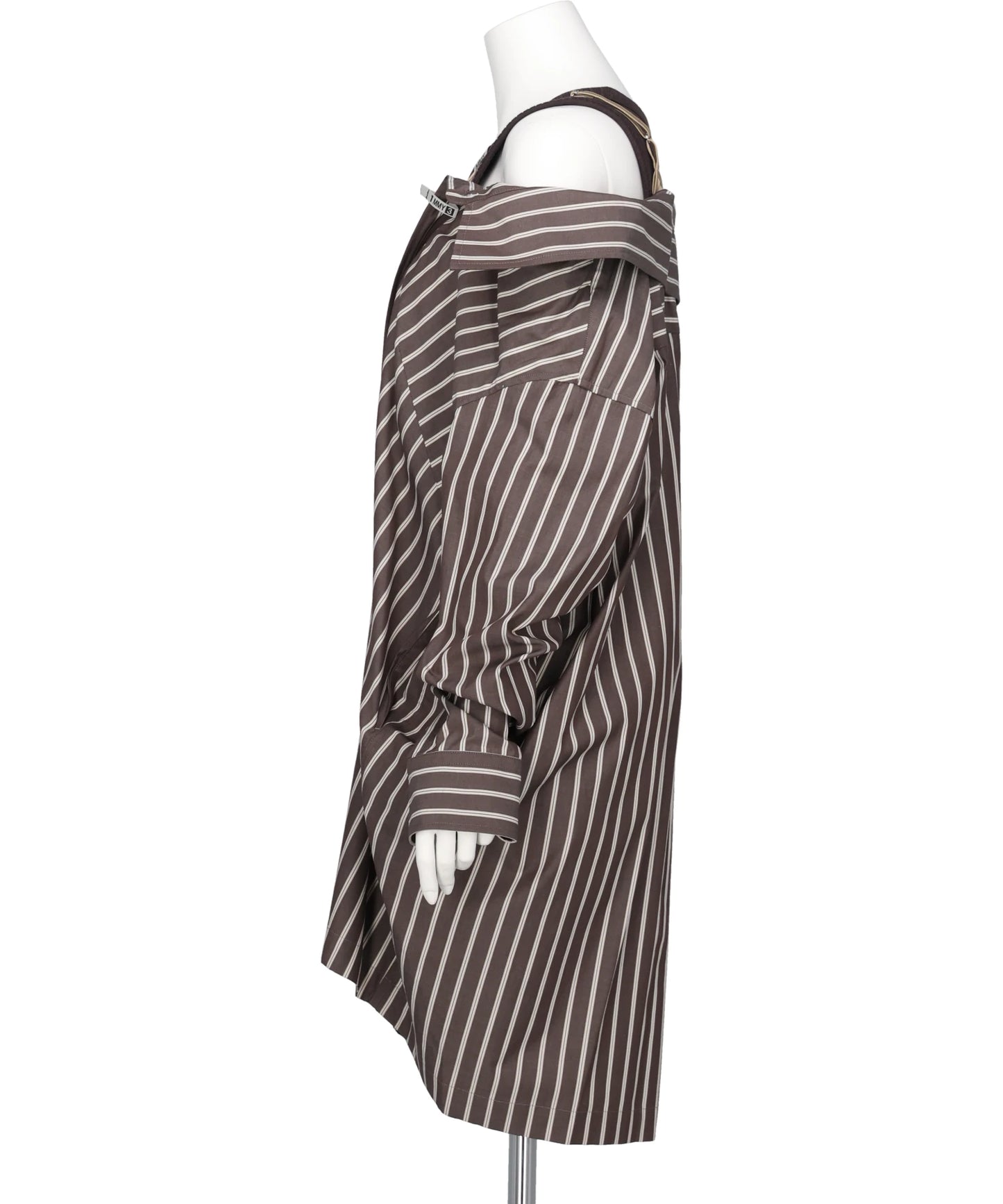LAYERED STRIPE SHIRTS DRESS