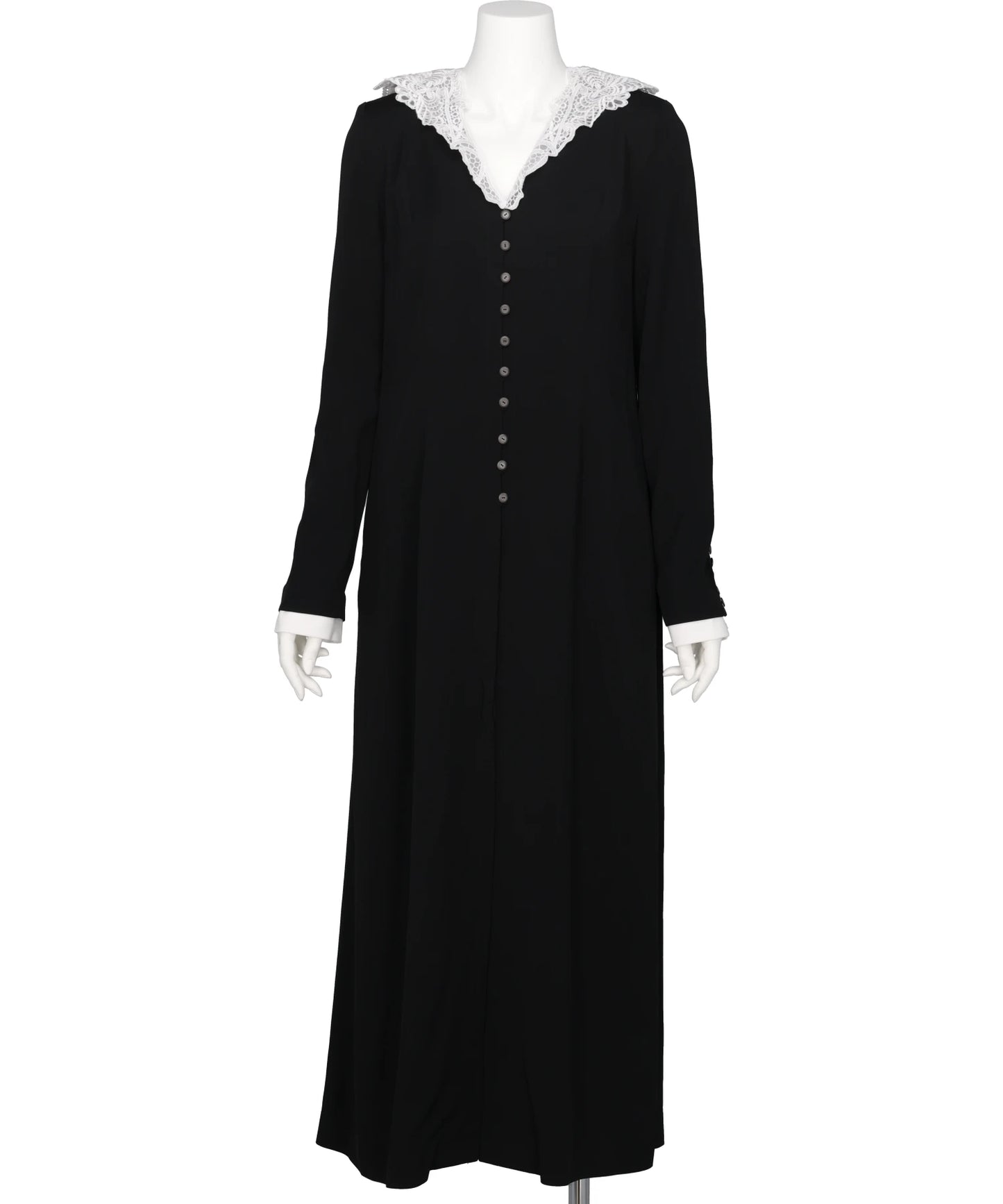 tanakadaisuke(タナカダイスケ) 2026AW LACE SAILOR COLLAR LONG DRESS TD-26AW-OP53