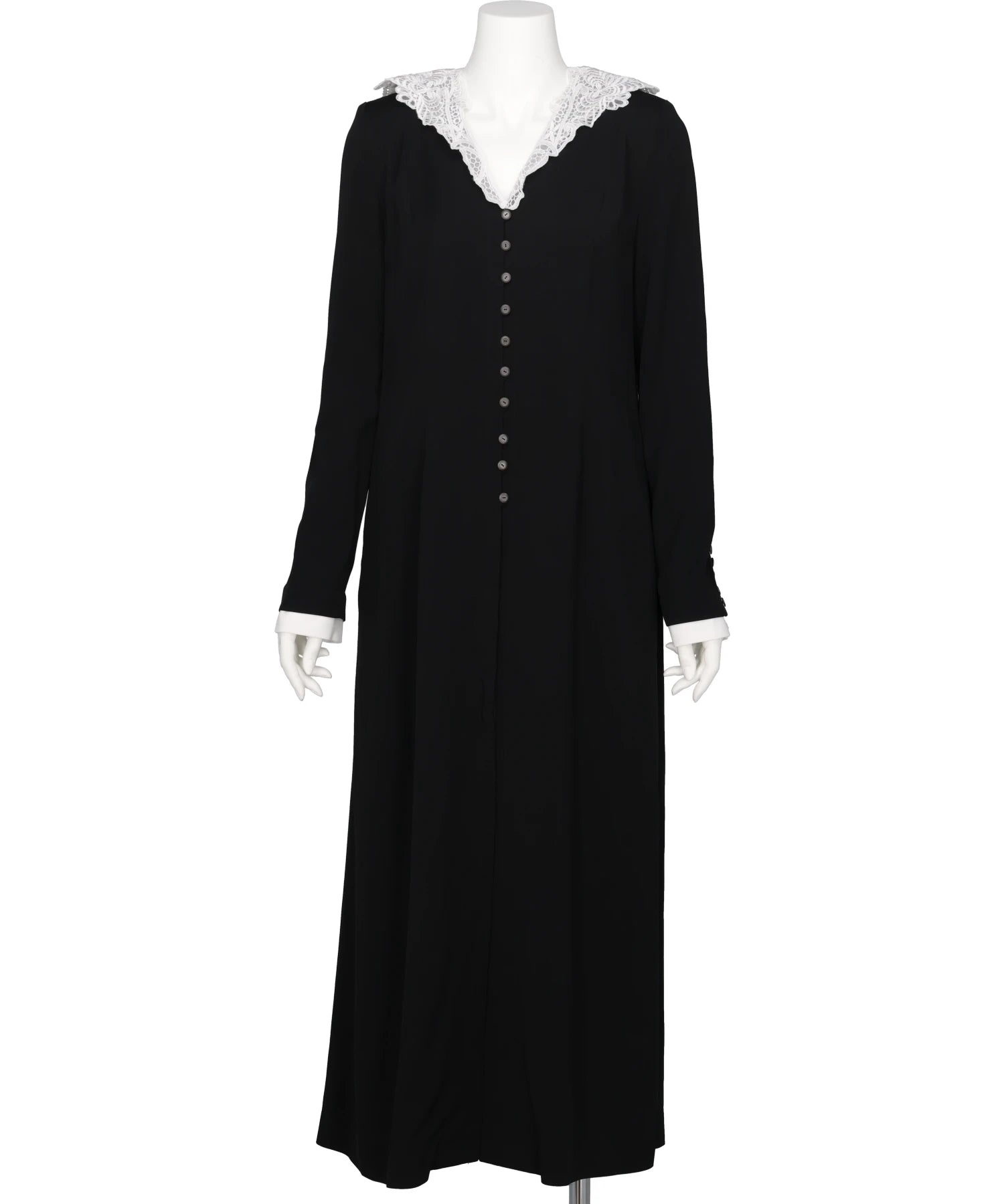 tanakadaisuke(タナカダイスケ) 2026AW LACE SAILOR COLLAR LONG DRESS TD-26AW-OP53