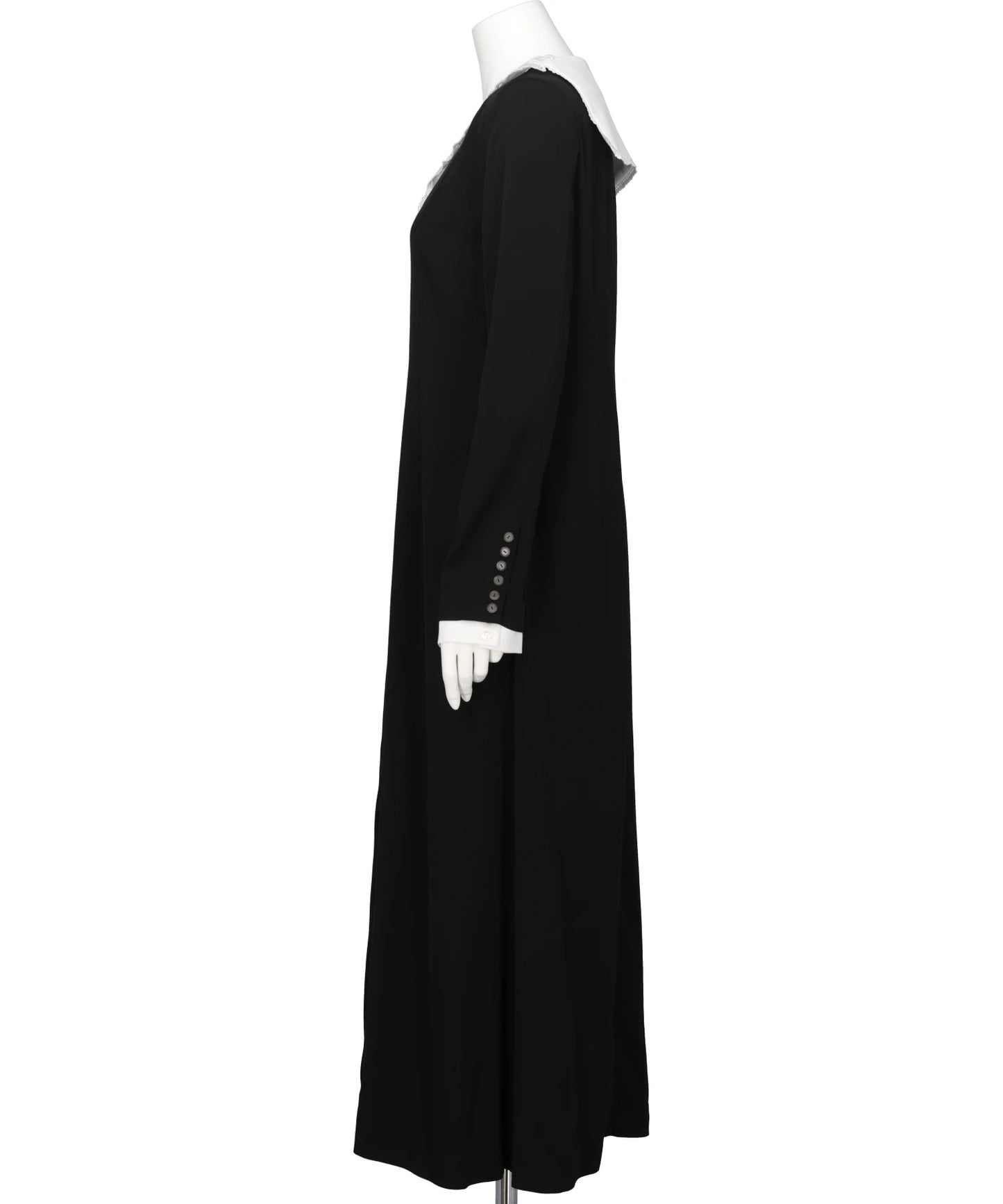 LACE SAILOR COLLAR LONG DRESS