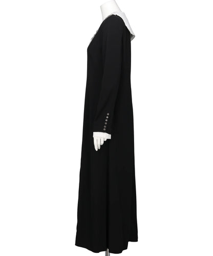 LACE SAILOR COLLAR LONG DRESS