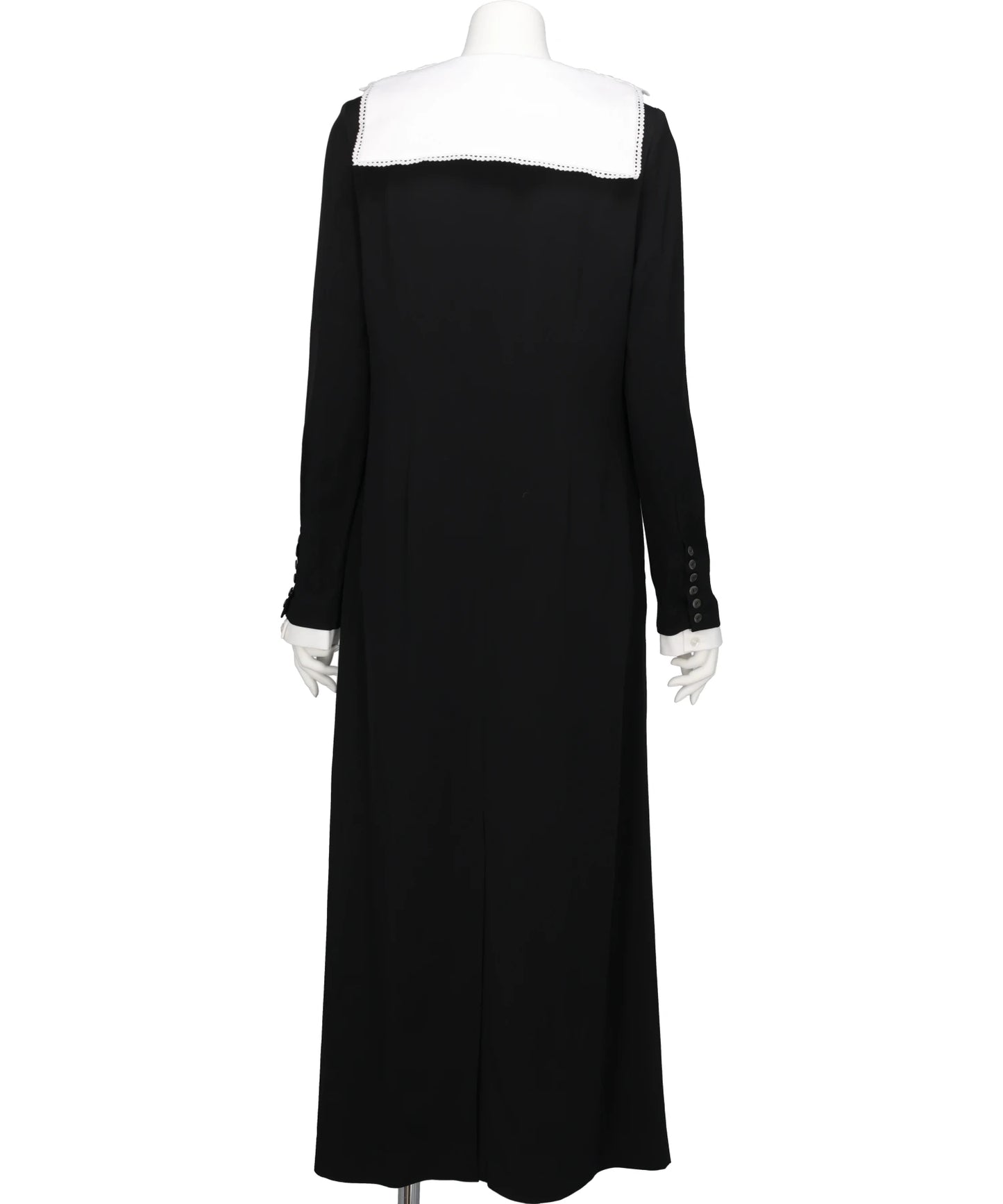 LACE SAILOR COLLAR LONG DRESS