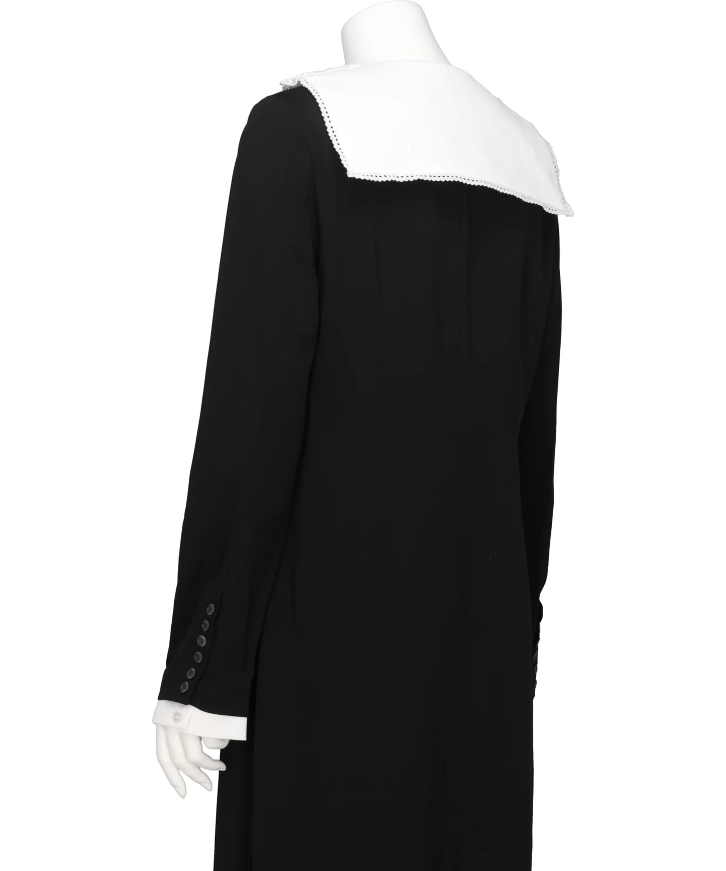LACE SAILOR COLLAR LONG DRESS