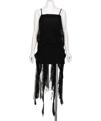 mukcyen（ムッシャン）LAYERED LACE SLIP DRESS