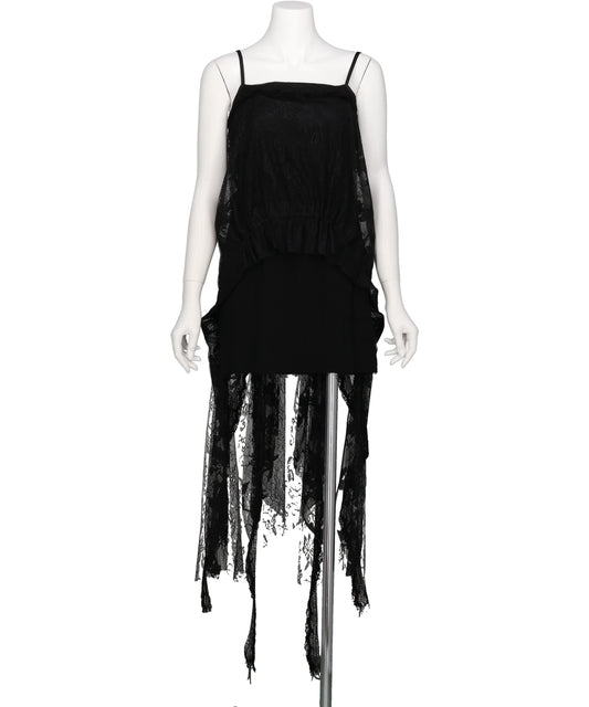 mukcyen（ムッシャン）LAYERED LACE SLIP DRESS