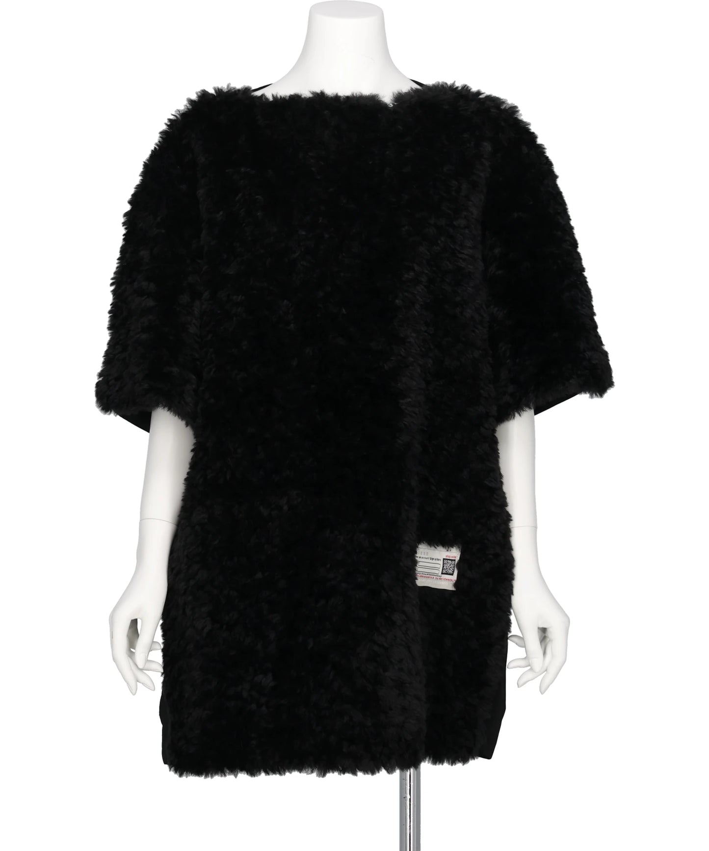 Maison MIHARA YASUHIRO(メゾンミハラヤスヒロ) COMBINED FAUX FUR×SATIN DRESS