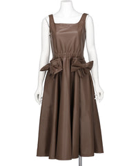 naokitomizuka Reebok FAUX LEATHER DRESS WITH GLOVE