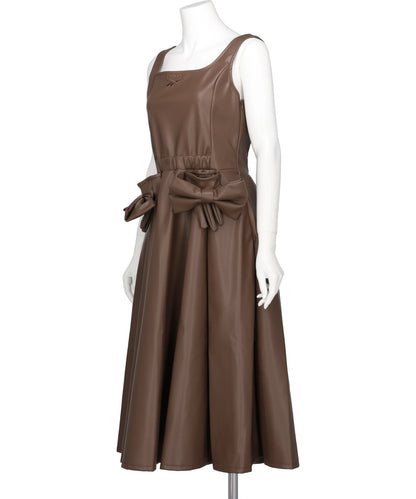 Reebok FAUX LEATHER DRESS WITH GLOVE