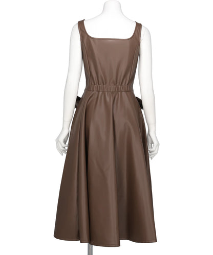 Reebok FAUX LEATHER DRESS WITH GLOVE