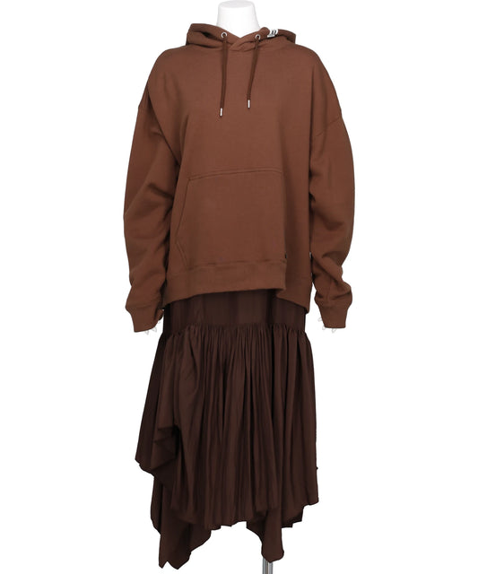 Maison MIHARA YASUHIRO(メゾンミハラヤスヒロ)HOODIE COMBINED DRESS