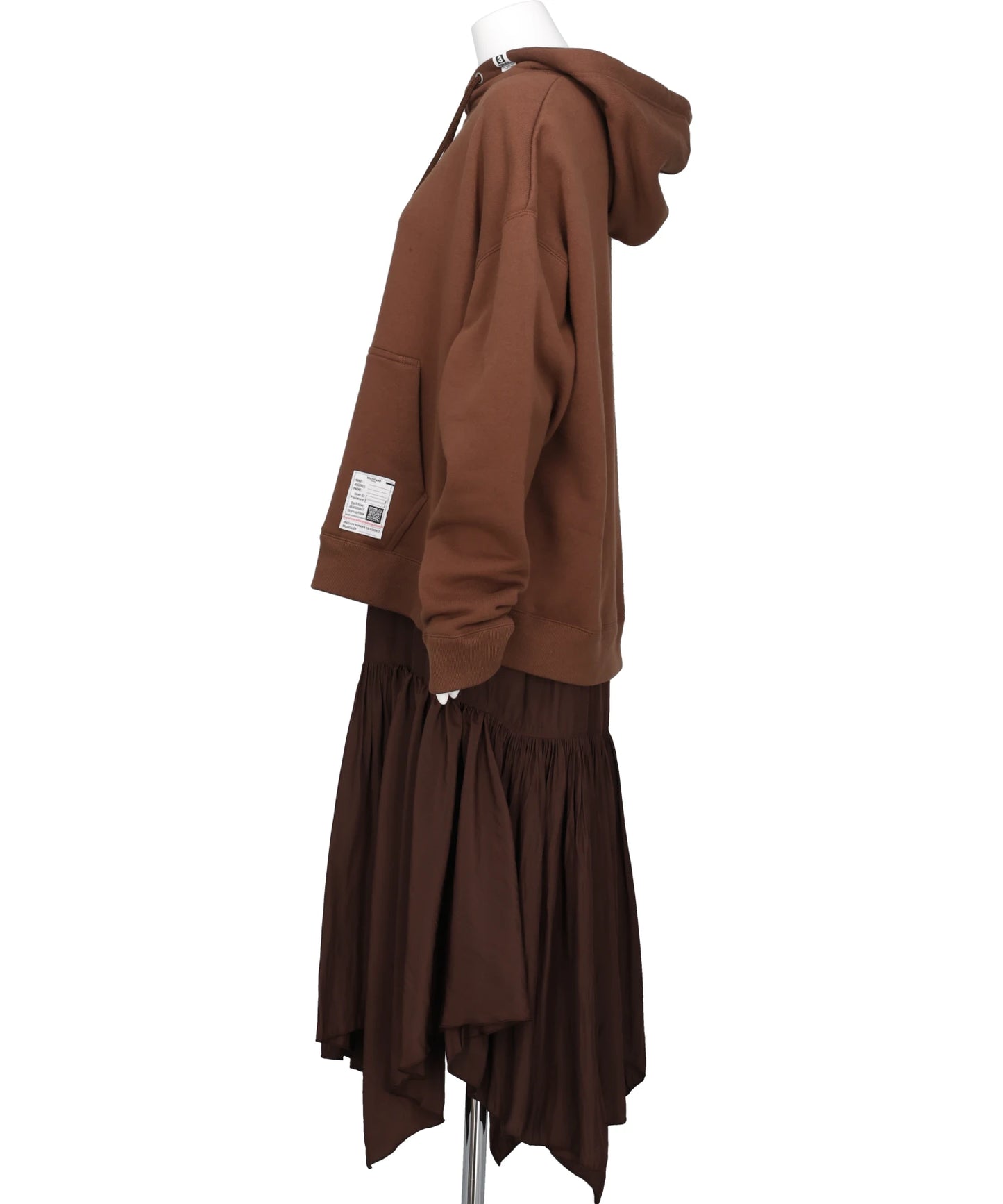 HOODIE COMBINED DRESS
