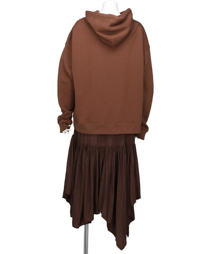 HOODIE COMBINED DRESS