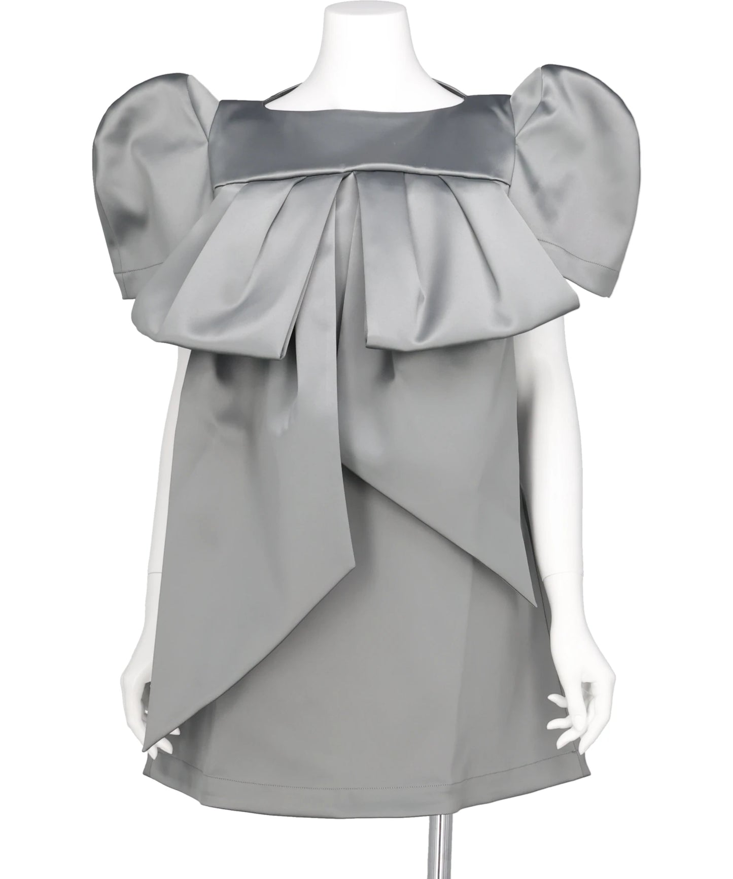 VAQUERA NYC（ヴァケラ）2026AW SATIN BOW DRESS WOVEN VAQ12O008