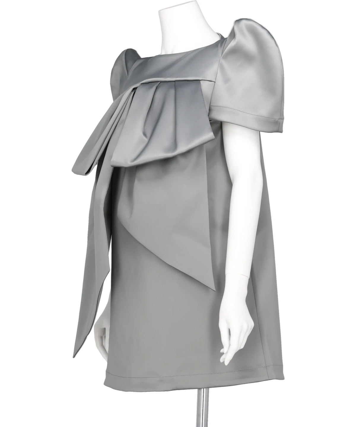 SATIN BOW DRESS WOVEN