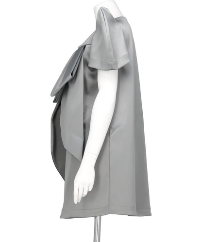 SATIN BOW DRESS WOVEN