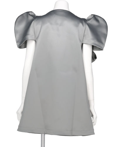SATIN BOW DRESS WOVEN