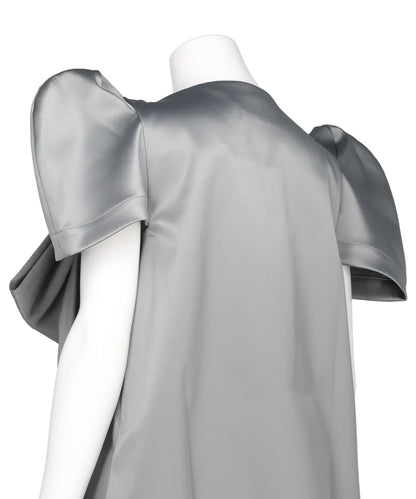 SATIN BOW DRESS WOVEN