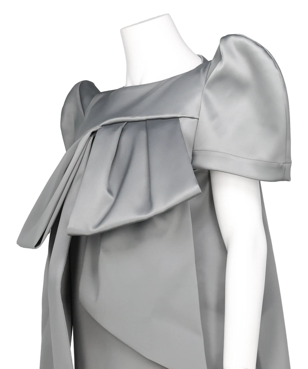 SATIN BOW DRESS WOVEN